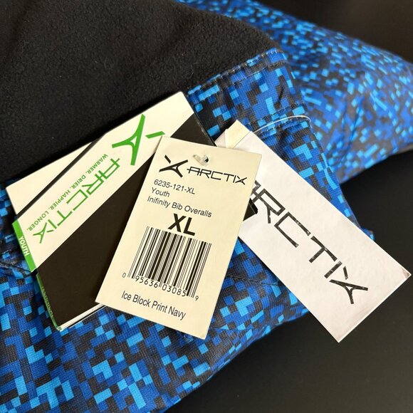 Arctix Youth Infinity Bib Overalls Size XL Blue Black Winter Warm Insulated NEW - Picture 8 of 10